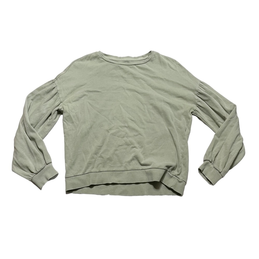 Amuse Society Casual Preppy Contemporary Crewneck Sweatshirt Mint Green Size XS